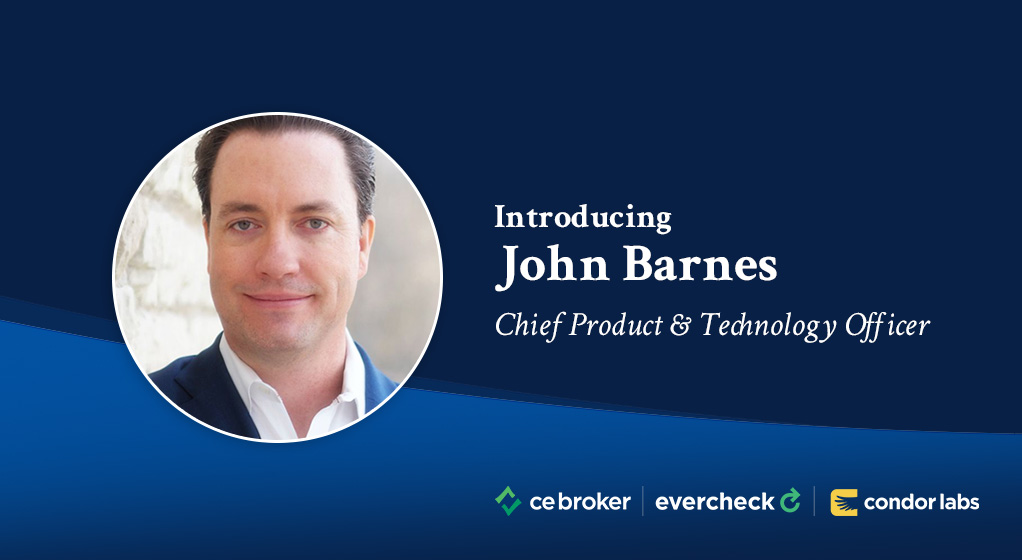 CE Broker Appoints Industry Veteran John Barnes as Chief Product & Technology Officer
